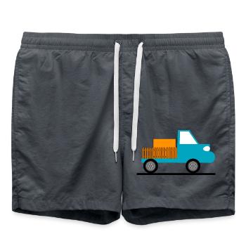 Camion - Short de bain - charbon - Devant - AI Model Male 185 light (185cm)