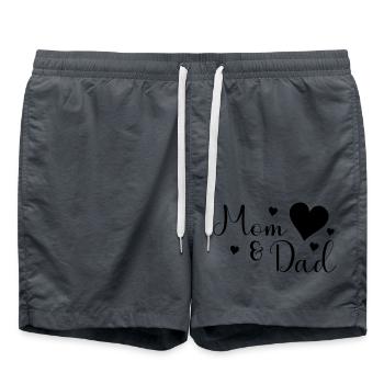Mom and Dad - Badeshorts - Anthrazit - Vorne - AI Model Male 185 light (185cm)