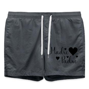 Madre Padre Italien - Badeshorts - Anthrazit - Vorne - AI Model Male 185 light (185cm)
