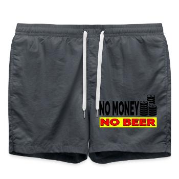 Bier - Badeshorts - Anthrazit - Vorne - AI Model Male 185 light (185cm)