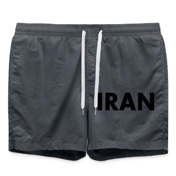 Iran - Swim Trunks - anthracite - Front - AI Model Male 185 light (185cm)