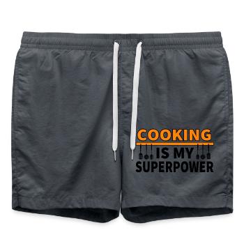 Cook - Swim Trunks - anthracite - Front - AI Model Male 185 light (185cm)