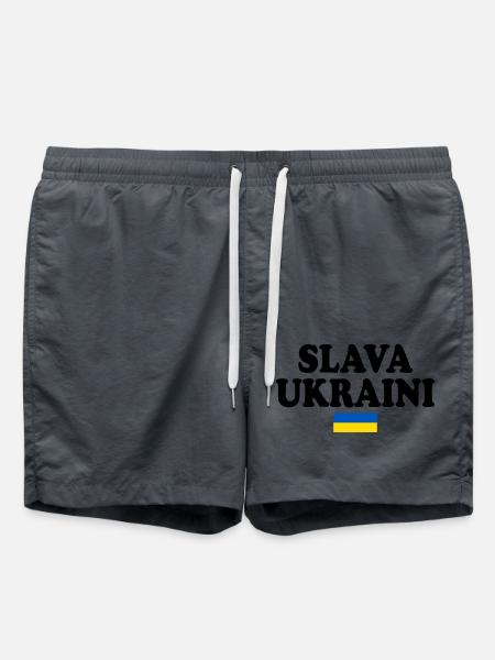 Slava ukraini - Swim Trunks - anthracite
