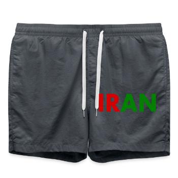 Iran - Swim Trunks - anthracite - Front - AI Model Male 185 light (185cm)