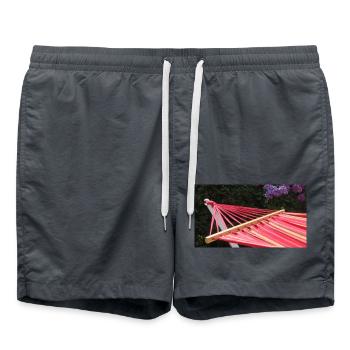 Hängematte - Badeshorts - Anthrazit - Vorne - AI Model Male 185 light (185cm)
