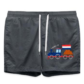 Holland Flag Basketball Railroad - Short de bain - charbon - Devant - AI Model Male 185 light (185cm)