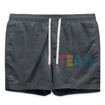 Team - Swim Trunks - anthracite - Front - AI Model Male 185 light (185cm)