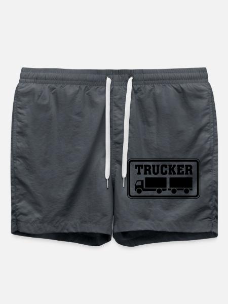 Shield Trucker Trailer Articulated Truck - Swim Trunks - anthracite