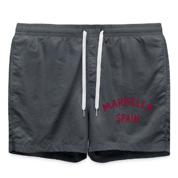Marbella Spain Spain España - Swim Trunks - anthracite - Front - AI Model Male 185 light (185cm)