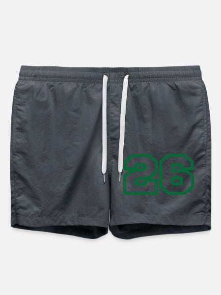 Number 26 green sport - Swim Trunks - anthracite