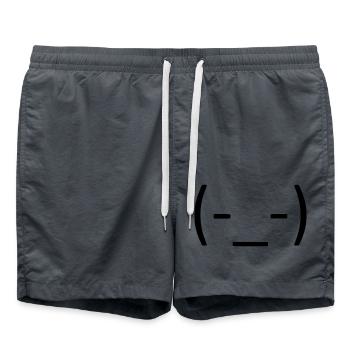 Just keep calm! 😑 - Swim Trunks - anthracite - Front - AI Model Male 185 light (185cm)