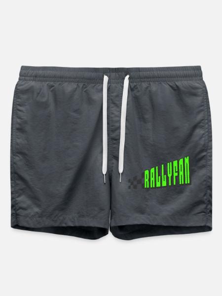 Rallyfan green black - Swim Trunks - anthracite