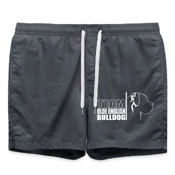 TEAM Olde English Bulldog Dog Dog Wilsigns - Swim Trunks - anthracite - Front - AI Model Male 185 light (185cm)