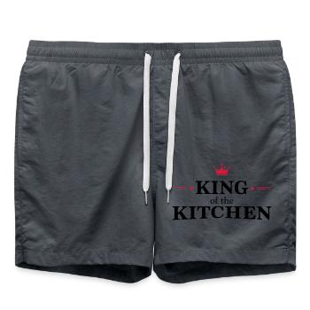 Tablier de cuisine pour homme - Short de bain - charbon - Devant - AI Model Male 185 light (185cm)