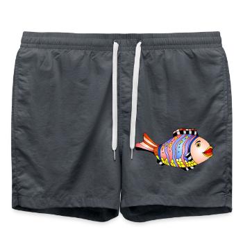 Fish - Swim Trunks - anthracite - Front - AI Model Male 185 light (185cm)