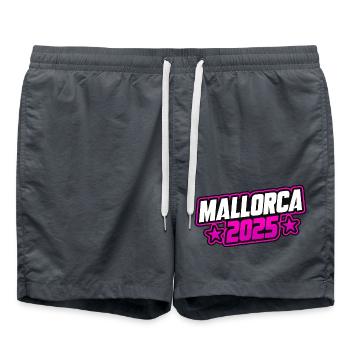 Majorque 2025 Spruch - Short de bain - charbon - Devant - AI Model Male 185 light (185cm)