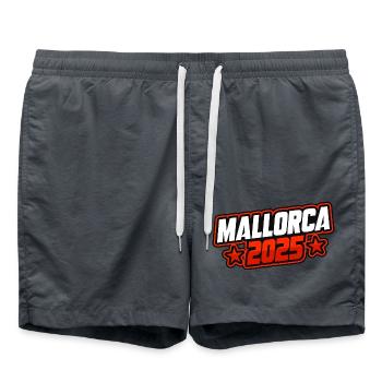Majorque 2025 Spruch - Short de bain - charbon - Devant - AI Model Male 185 light (185cm)