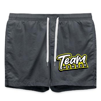 Team Mitglied - Badeshorts - Anthrazit - Vorne - AI Model Male 185 light (185cm)