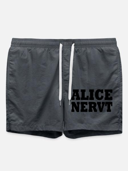 Alice is annoying - Swim Trunks - anthracite
