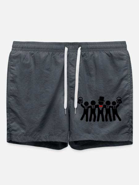 Bachelor Party Junggesellen Team - Swim Trunks - anthracite