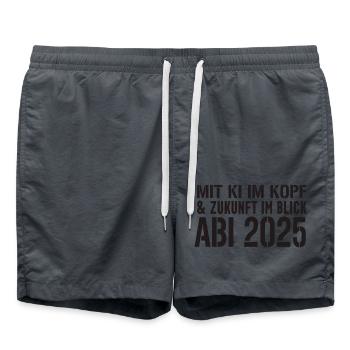 Abi KI 2025 - Short de bain - charbon - Devant - AI Model Male 185 light (185cm)