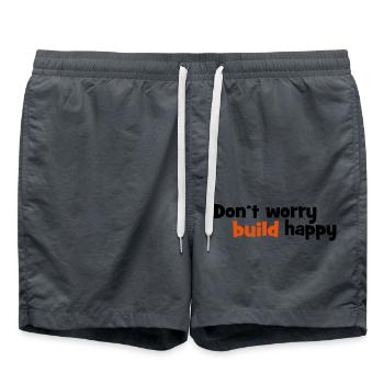 build - Swim Trunks - anthracite - Front - AI Model Male 185 light (185cm)