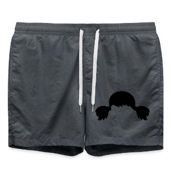 Le style des tresses de cheveux - Short de bain - charbon - Devant - AI Model Male 185 light (185cm)