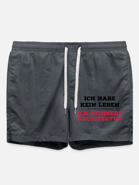 Architektur - Badeshorts - Anthrazit