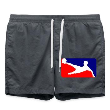 Soccer soccer - Swim Trunks - anthracite - Front - AI Model Male 185 light (185cm)