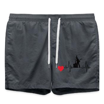 Ramoneur ECG Essenkehrer Puls Ramoneur - Short de bain - charbon - Devant - AI Model Male 185 light (185cm)