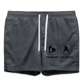 Volleyball Cadeau Beach Volleyball Volleyeur Joueur - Short de bain - charbon - Devant - AI Model Male 185 light (185cm)