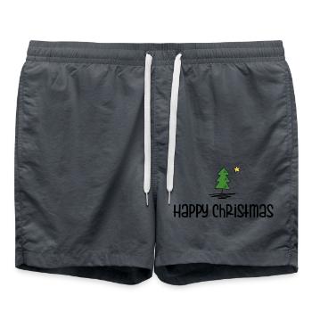 Joyeux Noël - Short de bain - charbon - Devant - AI Model Male 185 light (185cm)