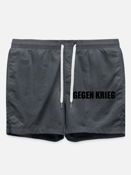 Gegen krieg - Badeshorts - Anthrazit