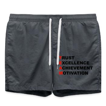team - Swim Trunks - anthracite - Front - AI Model Male 185 light (185cm)