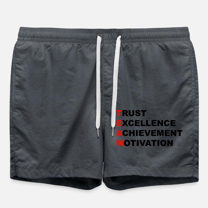 team - Swim Trunks - anthracite
