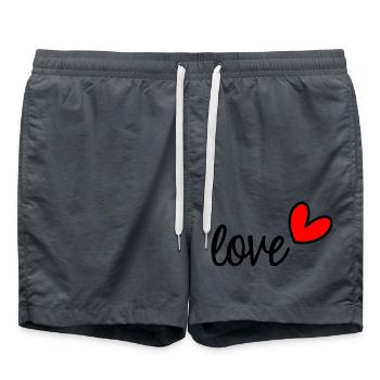 MAMA. MUTTERTAG. SCHÖNEN MUTTERTAG. ICH LIEBE DICH - Badeshorts - Anthrazit - Vorne - AI Model Male 185 light (185cm)