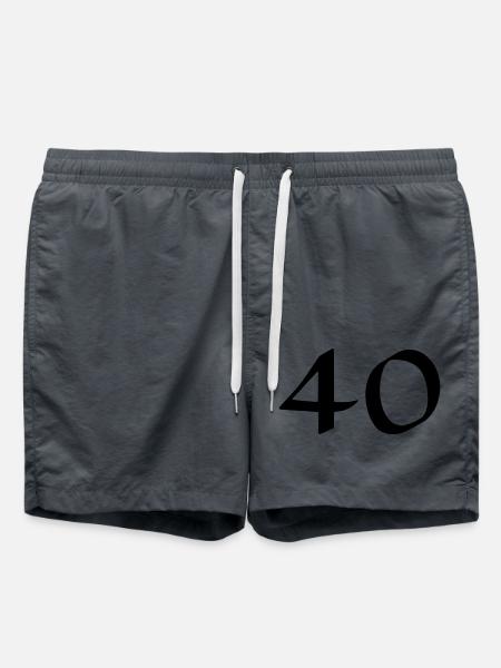 40 - Short de bain - charbon