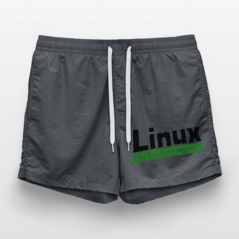 Linux Computer Computerarbeit witzige Sprüche Nerd Badeshorts