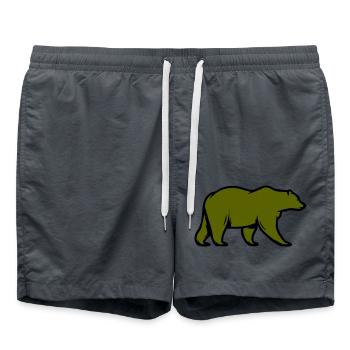 bear - Swim Trunks - anthracite - Front - AI Model Male 185 light (185cm)