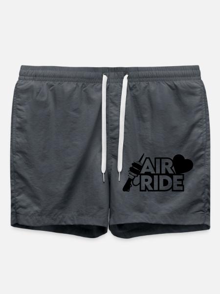 Airride Liebe Herz - Badeshorts - Anthrazit
