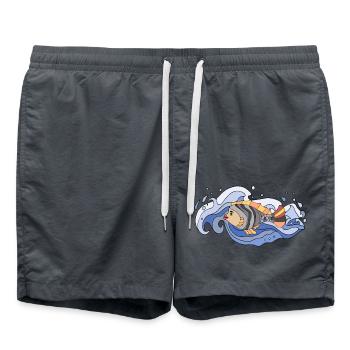 Fish - Swim Trunks - anthracite - Front - AI Model Male 185 light (185cm)