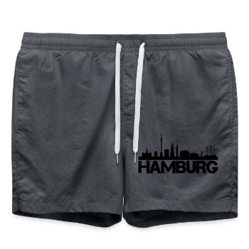 Horizon de Hambourg - Short de bain - charbon - Devant - AI Model Male 185 light (185cm)