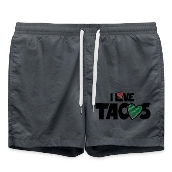 J’adore les tacos - Short de bain - charbon - Devant - AI Model Male 185 light (185cm)