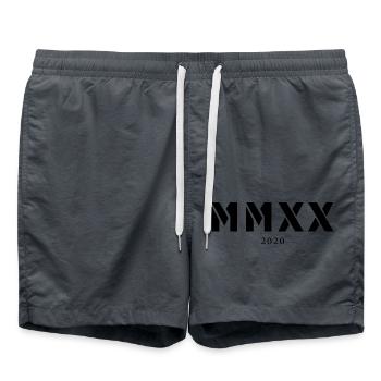 Année de naissance en chiffres romains Fabriqué en 2020 - Short de bain - charbon - Devant - AI Model Male 185 light (185cm)