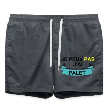 I can't I have palet - Swim Trunks - anthracite - Front - AI Model Male 185 light (185cm)