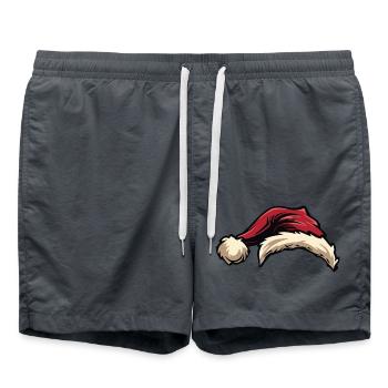 Chapeau de Père Noël - Short de bain - charbon - Devant - AI Model Male 185 light (185cm)