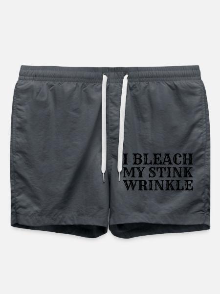 I Bleach My Stink Wrinkle - Swim Trunks - anthracite