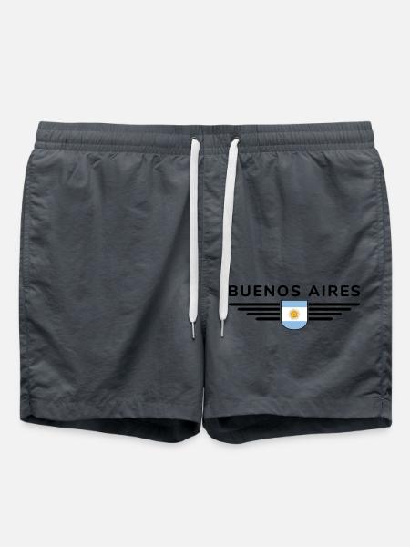 Maillot de Buenos Aires pour les supporters argentins - Short de bain - charbon