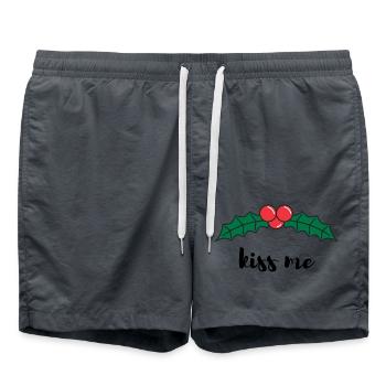 Embrasse-moi - sous le gui - Short de bain - charbon - Devant - AI Model Male 185 light (185cm)