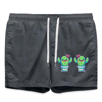 Cactus 2 - Short de bain - charbon - Devant - AI Model Male 185 light (185cm)